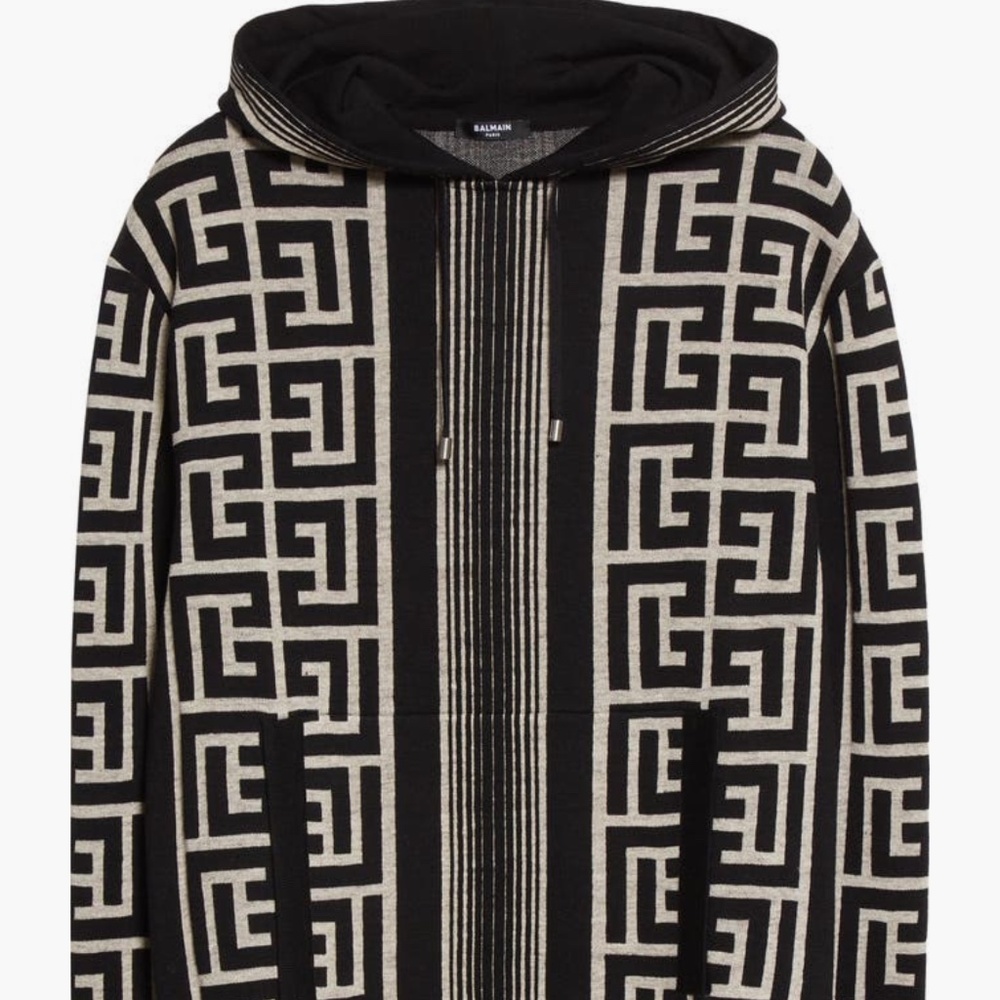 Balmain Monogram Hoodie Unisex